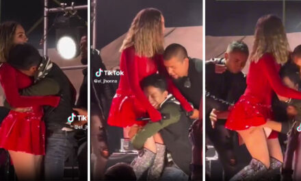 Belinda se pronuncia luego que un fan se subió al escenario y quiso tocarle las piernas (Video)