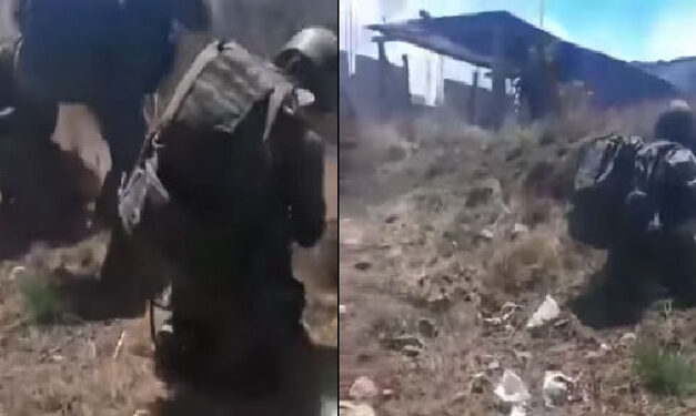 Momento en que militares se enfrentan a balazos con Narcotraficantes en San Marcos (Video)