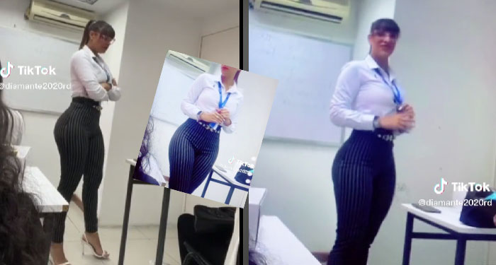 Maestra de matemáticas se vuelve viral al conquistar el corazón de todos (Video)