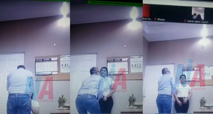 Estaban en capacitación, se les olvida apagar la cámara y empezaron a mantener relaciones (Video)