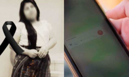 Mujer dejó un AUDIO de los problemas que tenía con su esposo antes de morir