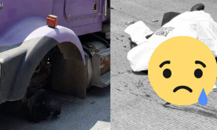 Se le desprende llanta a un camión, le pega a un vehículo y conductor muere del impacto