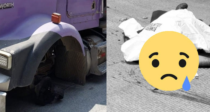 Se le desprende llanta a un camión, le pega a un vehículo y conductor muere del impacto