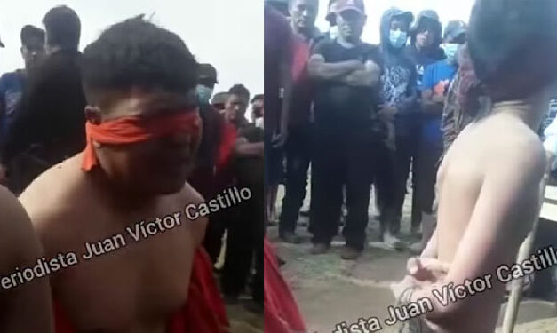 Tres presuntos ladrones se salvan de motor linchados por una turba de vecinos (Video)