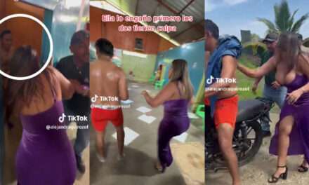 Mujer encuentra a su marido con la amante en pleno acto dentro de la habitación (Video)