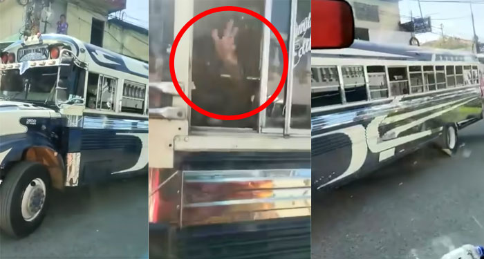 Conductor de bus no le da paso a Bomberos cuando se dirigen a cubrir una emergencia (Video)