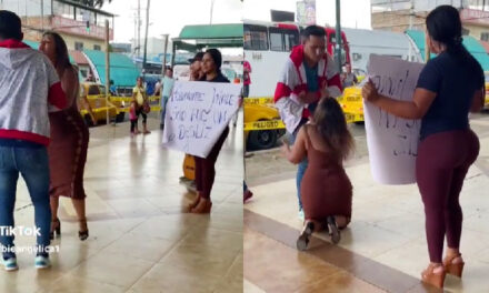 Mujer le pide perdón de rodillas a su esposo luego de haberlo engañado con su cuñado (Video)