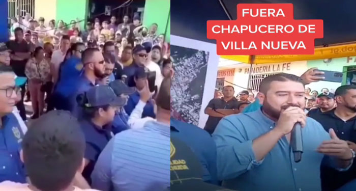 Vecinos de Villa Nueva tratan de “Chapucero” al Alcalde y él les responde mal (Video)