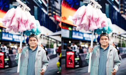 Chapín se vuelve viral al vender algodones de azúcar en Nueva York (Video)