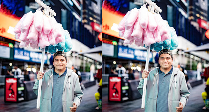 Chapín se vuelve viral al vender algodones de azúcar en Nueva York (Video)