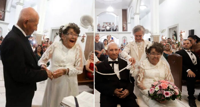 Abuelitos se vuelven virales al dar el “sí” después de 40 años de vivir juntos (Video)