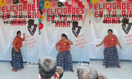 Madre se vuelve viral al realizar tremendo baile en San Pedro Carcha (Video)