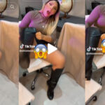 Momento en que mujer pierde el control y enseña de más sin ropa interior en pleno VIDEO en vivo