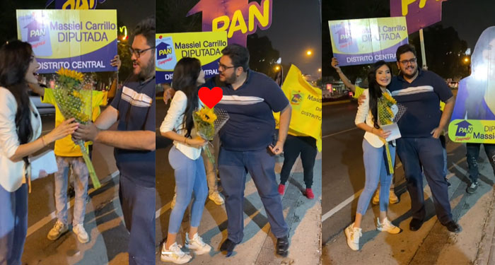 Momento en que guatemalteco le declara su amor a Massiel Carrillo y se vuelve viral (Video)