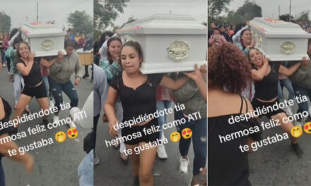Familiares despiden a su tía con tremendo baile en su funeral y se vuelve viral (Video)