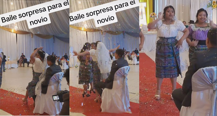 Guatemalteca sorprende a su novio con tremendo baile durante la boda y se vuele tendencia (Video)