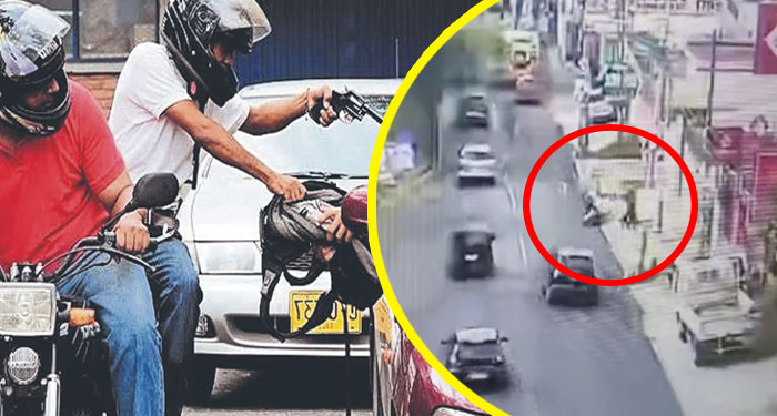 Hombre se defiende de un intento de asalto y disparó en contra de dos ladrones (Video)