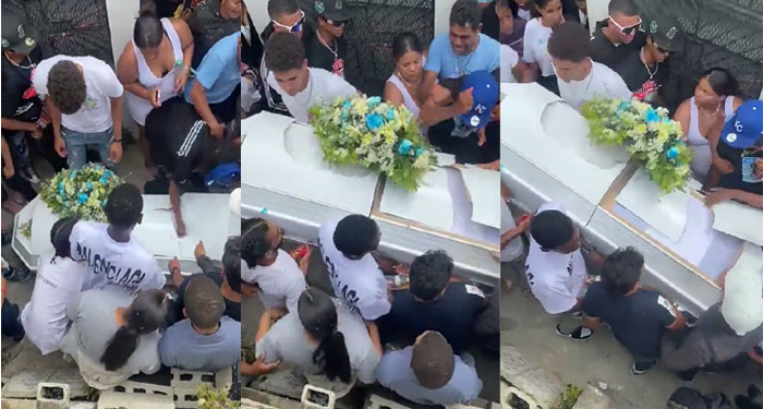 Familiares rompen el ataúd de su padre en pleno entierro porque no les dejó herencia (Video)
