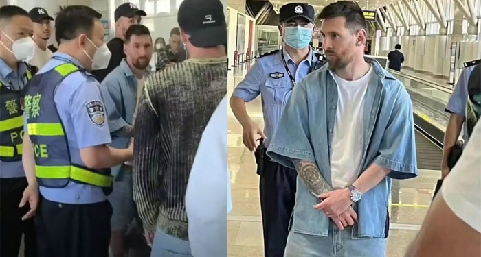 Lionel Messi es detenido en el aeropuerto de Chile (Video)
