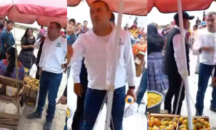 Momento en que candidato a Diputado del partido Valor protagonizó una fuerte pelea (Video)