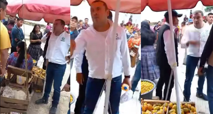 Momento en que candidato a Diputado del partido Valor protagonizó una fuerte pelea (Video)