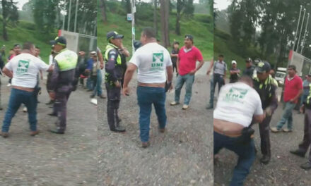 Momento en que Diputado de la UNE en estado de ebriedad golpea a dos PMT (Video)