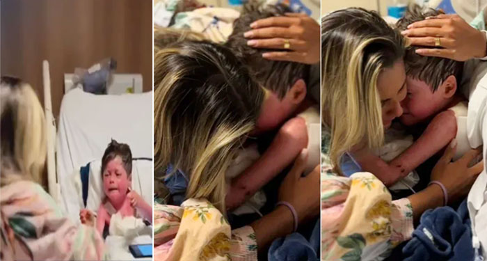 Momento en el que madre abrazó a su hijo que despertó del coma (Video)