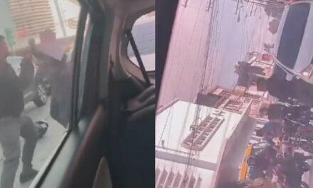 Motorista y conductor se van a los golpes por no ceder la vía (Video)