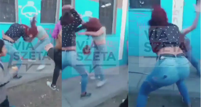 Madres fueron citada por la mala actitud de sus hijas y terminaron en fuertes golpes (Vídeo)
