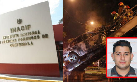 INACIF revela la causa de muerte de conductor calcinado en pasarela de la zona 15