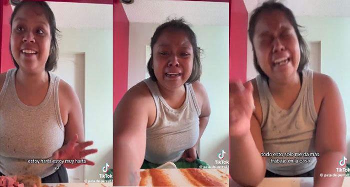 Mujer pensó que la vida de casada era bonita y ahora llora por ser ama de casa (Vídeo)