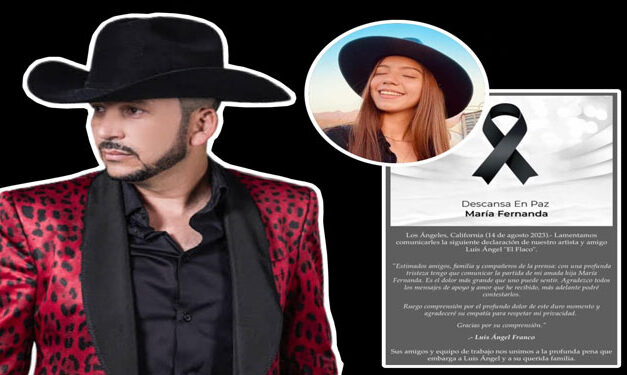 Muere la hija del cantante mexicano Luis Ángel “El Flaco” cerca de un hotel en Mazatlán