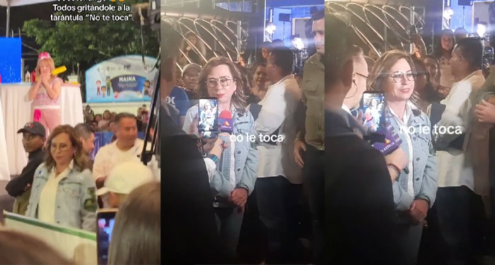 Cientos de guatemaltecos tratan de CORRUPTA a Sandra Torres en la Feria de Jocotenango (Video)