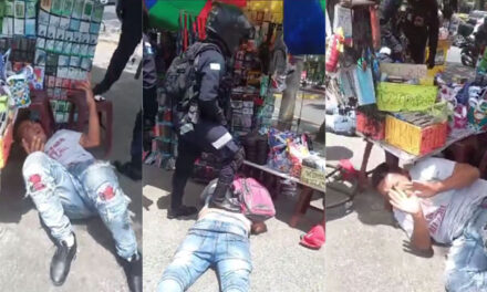 Agentes de la PNC interceptan y golpean a dos ladrones tras robo en transporte público (Video)