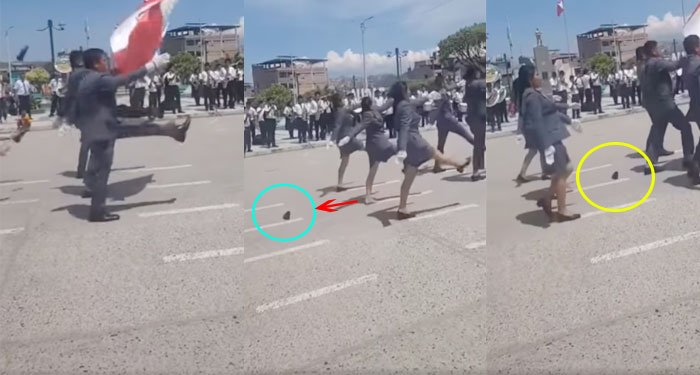 Mujer “GASTADOR” Pierde el zapato en pleno desfile y se vuelve viral (Video)