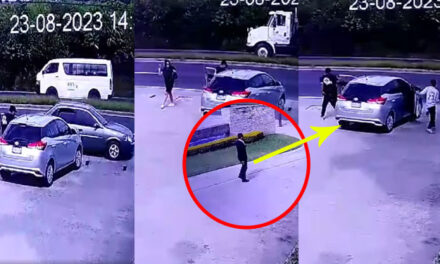 Intentan robar un vehículo a una mujer sin saber lo que les pasaría (Video)