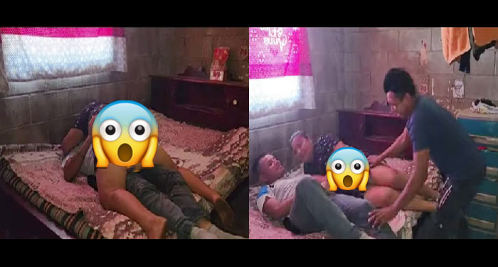 Le llevaba una sorpresa y la encuentra con el amante en pleno acto (Vídeo)