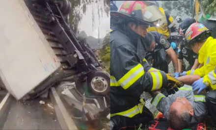 URGENTE: Mortal accidente en la Ruta Interamericana deja camión volcado (Video)