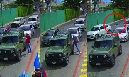 Sale el momento exacto en que asaltante es abatido a tiros por conductor (Video)