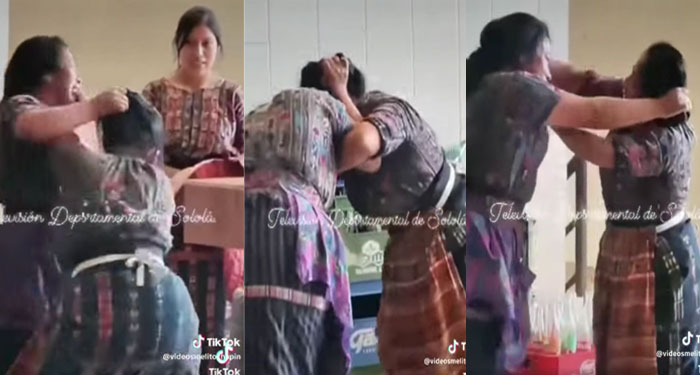 Momento en que dos mujeres se van a los golpes, supuestamente por el amor de un hombre (Video)