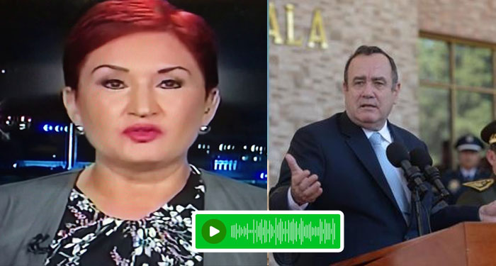 Sale a la luz los AUDIOS que Thelma Alda intercambió con Alejandro Giammattei