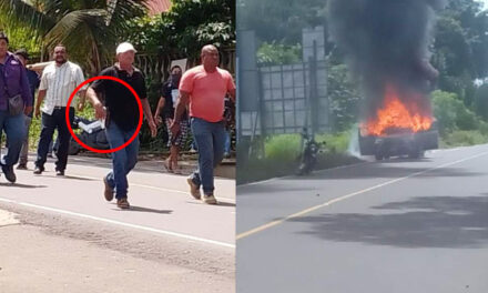 Desconocidos atacan a manifestantes que bloquearon la vía en San Marcos (Video)