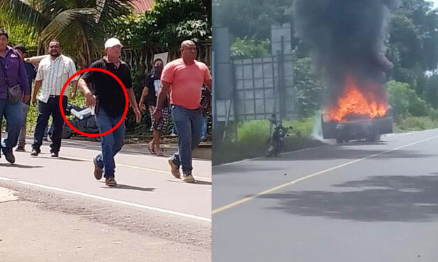 Desconocidos atacan a manifestantes que bloquearon la vía en San Marcos (Video)