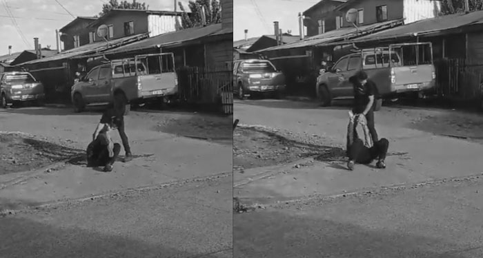 Momento en que hombre mata a golpes a su hermano por una supuesta herencia (Vídeo)