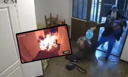 Momento en que hombre quema viva a su tía por una HERENCIA (VÍDEO)