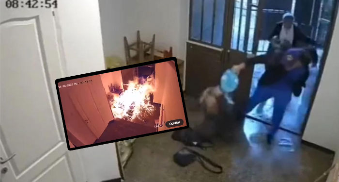 Momento en que hombre quema viva a su tía por una HERENCIA (VÍDEO)