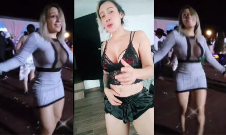 Mujer de 40 anos se vuelve viral al hacer tremendo baile en una feria (Video)