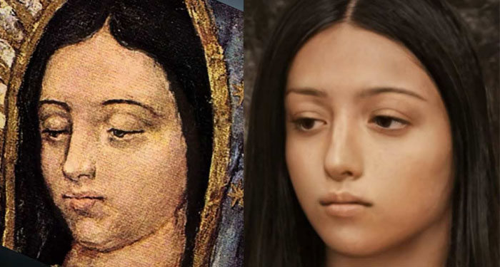 Recrean el rostro de la Virgen de Guadalupe y se vuelve viral en redes (Video)