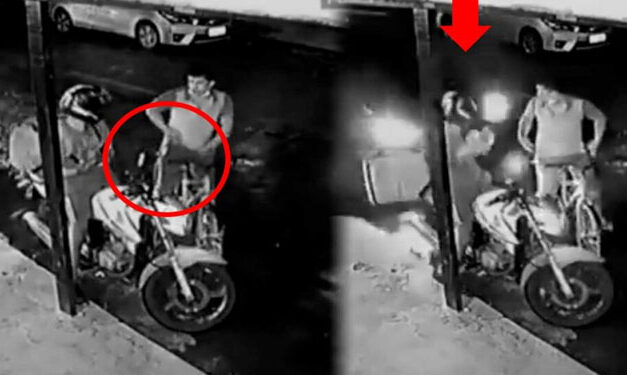 Hombre asaltaba a un motorista y conductor lo arrolla con su vehículo (Video)
