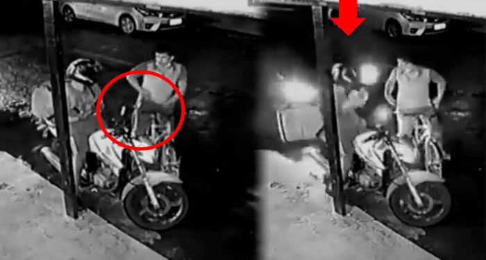 Hombre asaltaba a un motorista y conductor lo arrolla con su vehículo (Video)